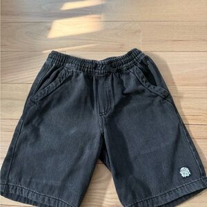 Zara Kids Charcoal Elastic Waist Shorts
